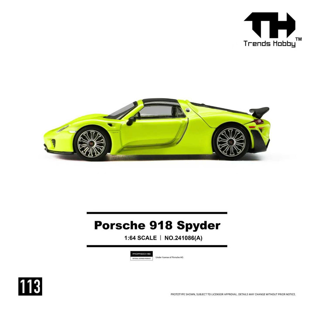 (Preorder) Trends Hobby Porsche 918 Spyder(Acid Green/Black)