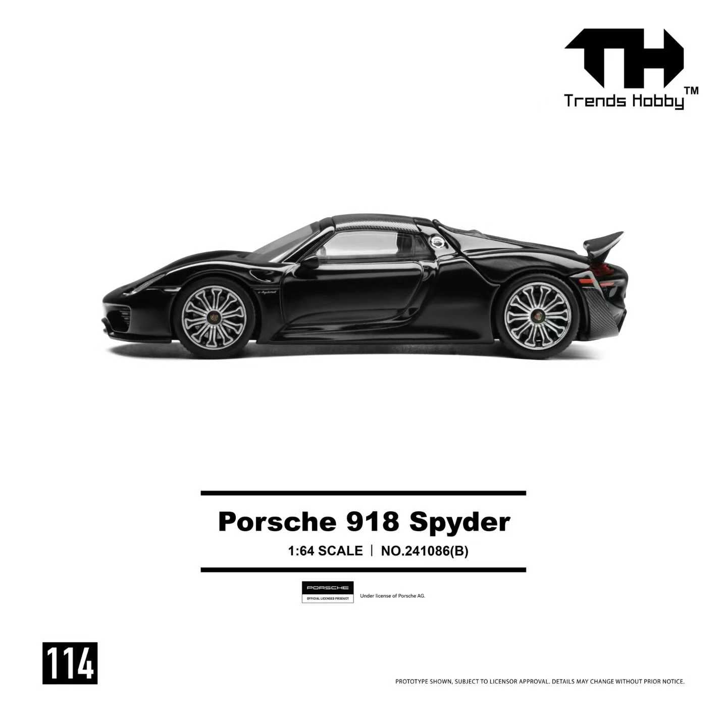 (Preorder) Trends Hobby Porsche 918 Spyder(Acid Green/Black)