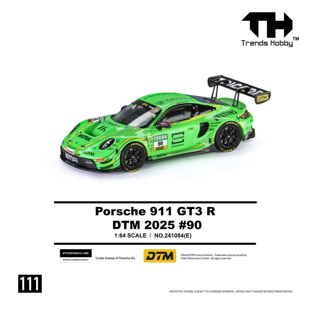(Preorder) Trends Hobby 1:64 Porsche 911 GT3 R DTM 2025 #90 241084(E)