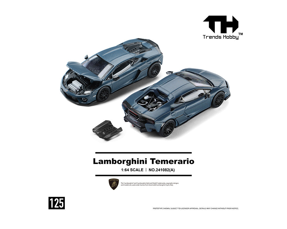 Trends Hobby 1:64 Lamborghini Temerario – Matte Blue