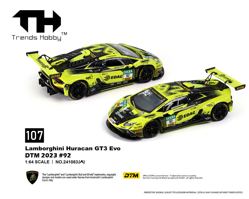 (Preorder) Trends Hobby 1:64 Lamborghini Huracan GT3 EVO DTM 2023 #92 241083-A