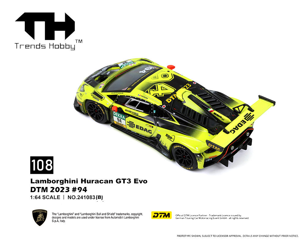 (Preorder) Trends Hobby 1:64 Lamborghini Huracan GT3 EVO DTM 2023 #94 241083-B
