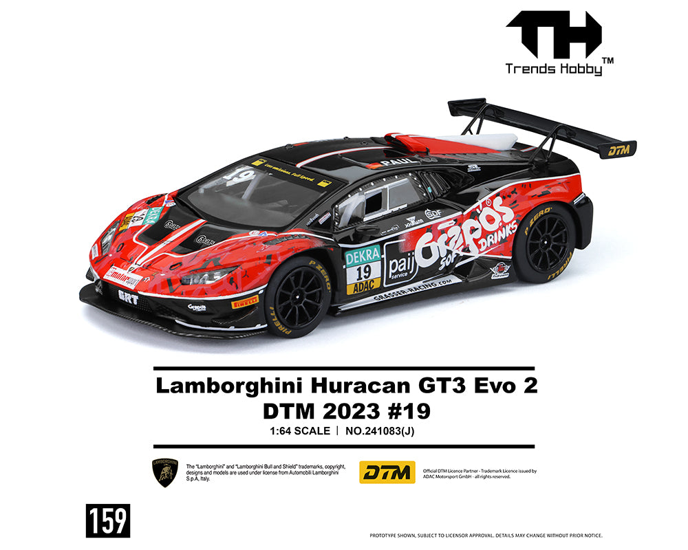 (Preorder) Trends Hobby 1:64 Lamborghini Huracan GT3 Evo 2 DTM 2023 #19 241083(J)