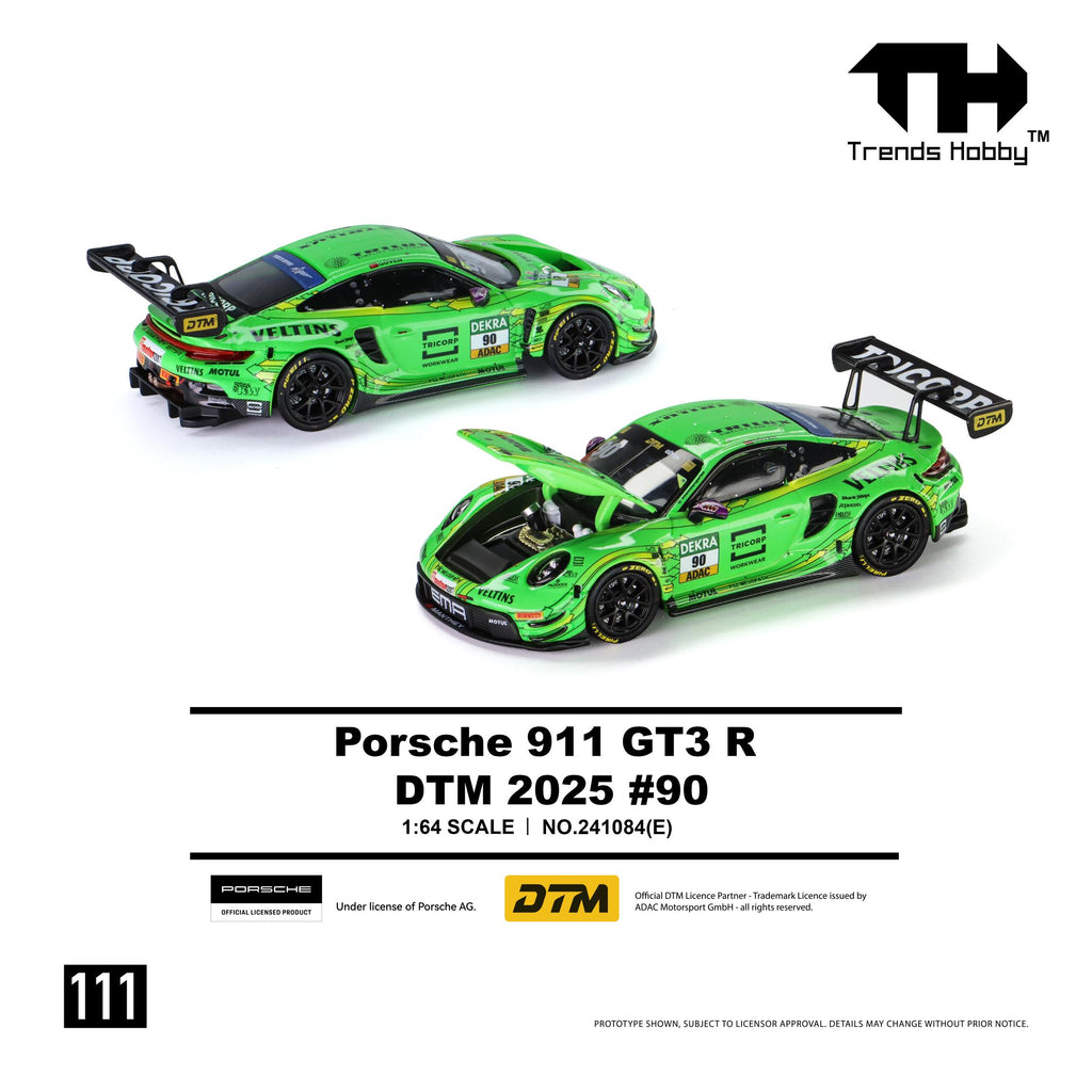 (Preorder) Trends Hobby 1:64 Porsche 911 GT3 R DTM 2025 #90 241084(E)