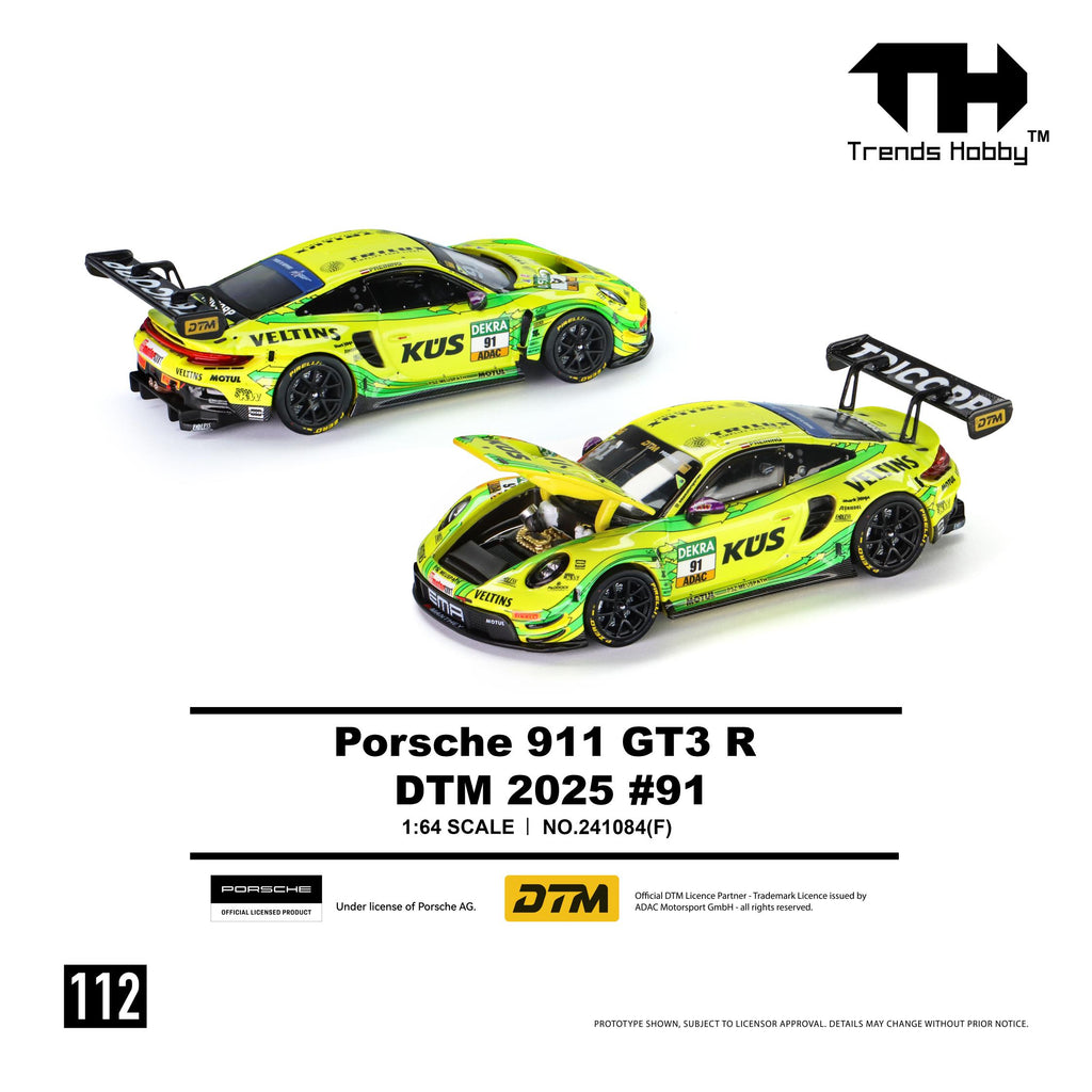 (Preorder) Trends Hobby 1:64 Porsche 911 GT3 R DTM 2025 #91 241084(F)