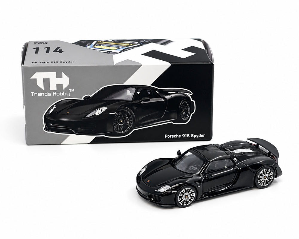 Trends Hobby 1:64 Porsche 918 Spyder – Black 241086(B)