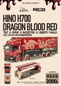 GCD 1:64 TBC x GPNE x Inozetek x Liberty Walk Hino H700 Dargon Blood Red APAxpo Exclusive