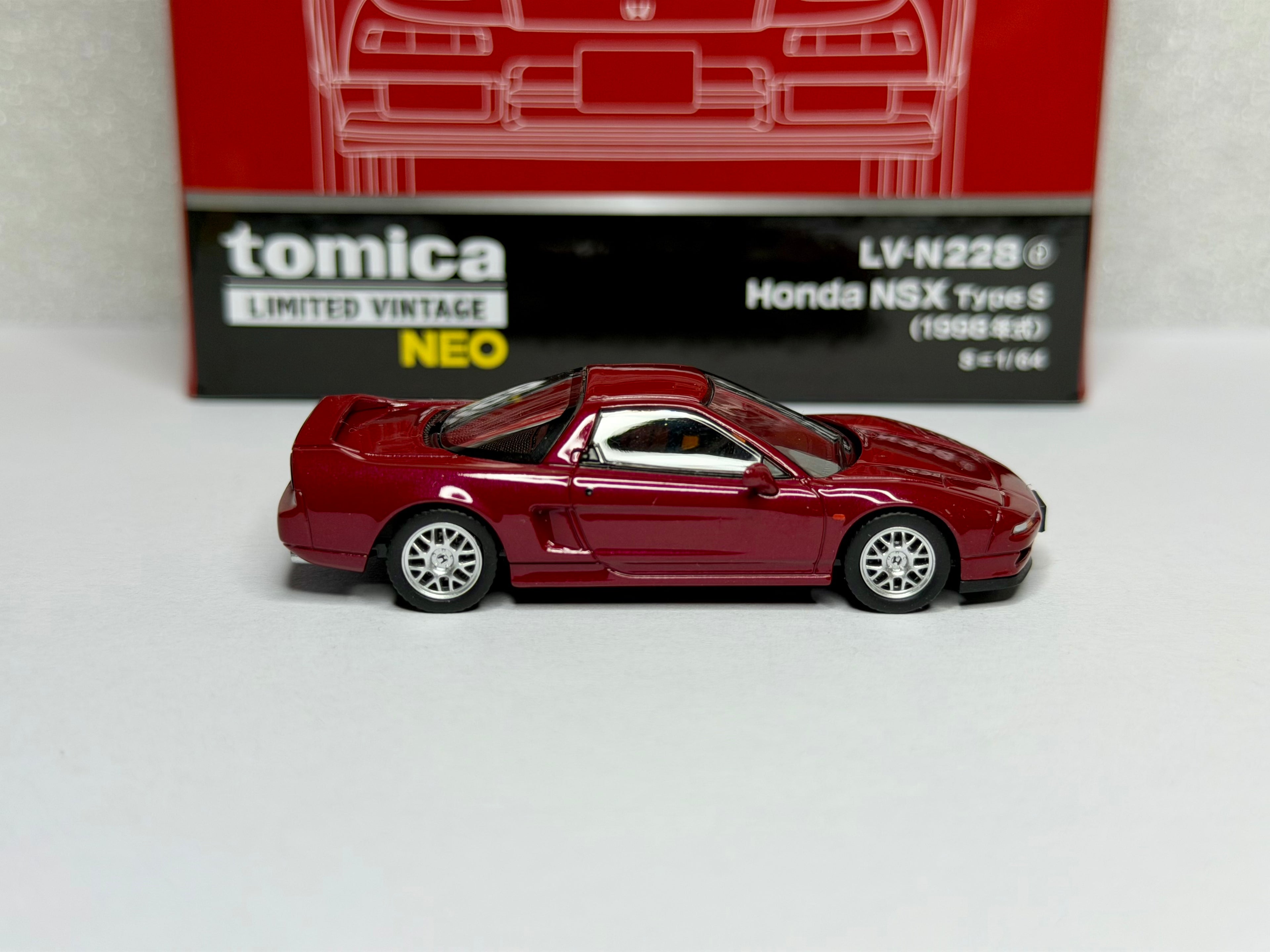 Tomica Limited Vintage 1:64 Honda NSX Type S 98’ Metallic Red Pearl LV-N228d