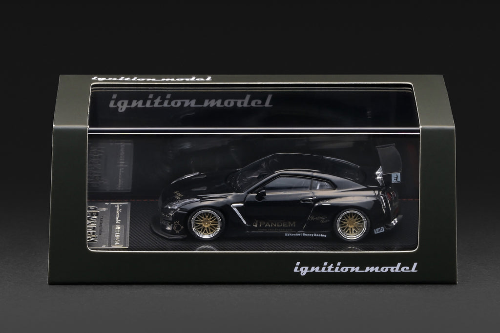 (Preorder) Ignition Model 1/64 PANDEM R35 GT-R Black Metallic IG4277