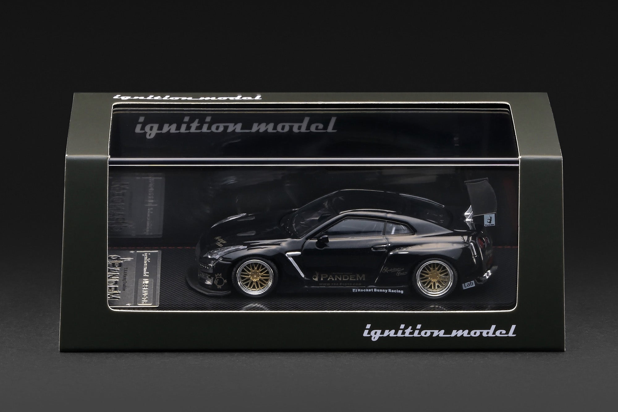 (Preorder) Ignition Model 1/64 PANDEM R35 GT-R Black Metallic IG4277
