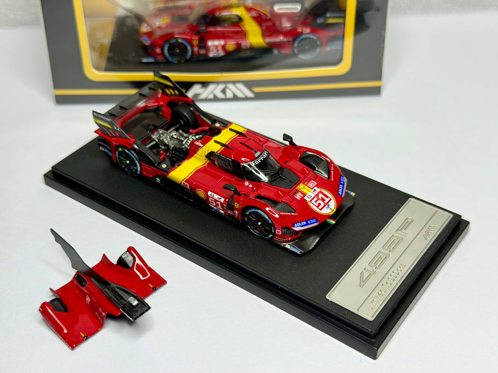 HKM 1:64 Fe 499P Le Mans(#51/#50/83)Open Hood Diecast