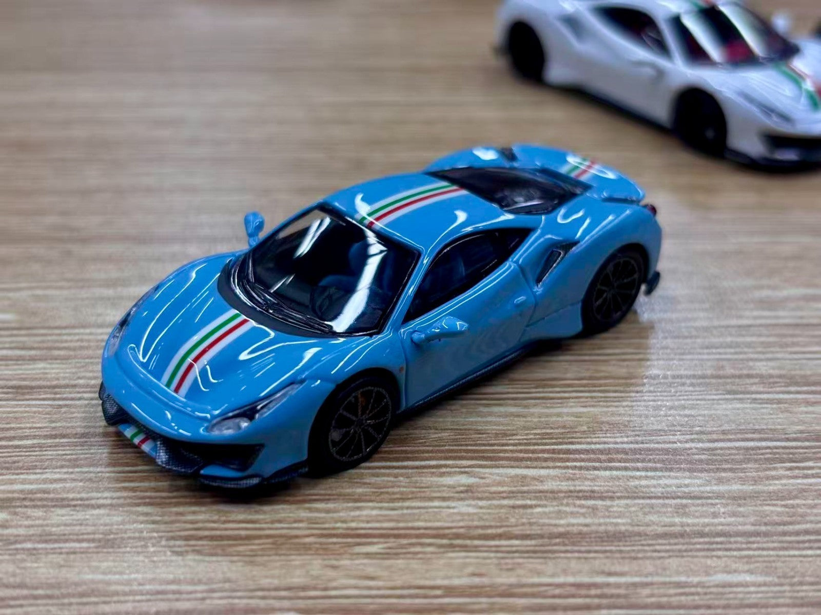 Fuelme TOC 1/64 Ferrari 488 Pista(Viola/Blu/Silver/White) Diecast US Seller
