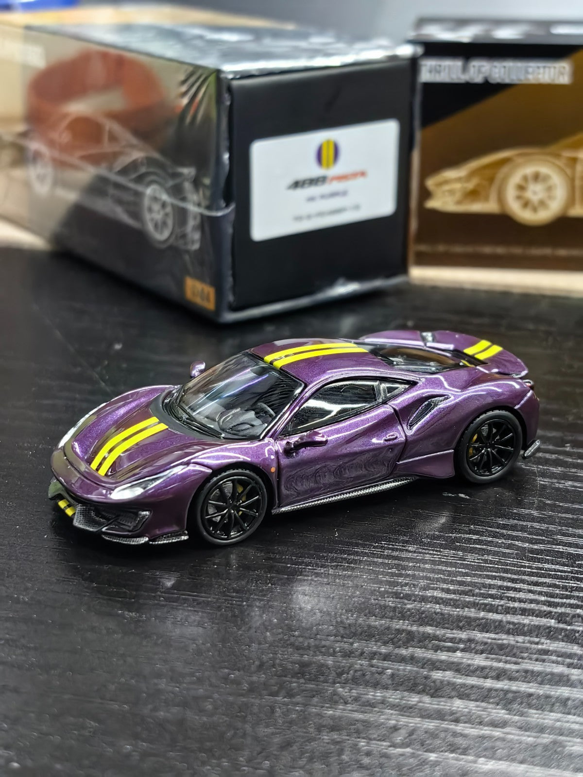 Fuelme TOC 1/64 Ferrari 488 Pista(Viola/Blu/Silver/White) Diecast US Seller