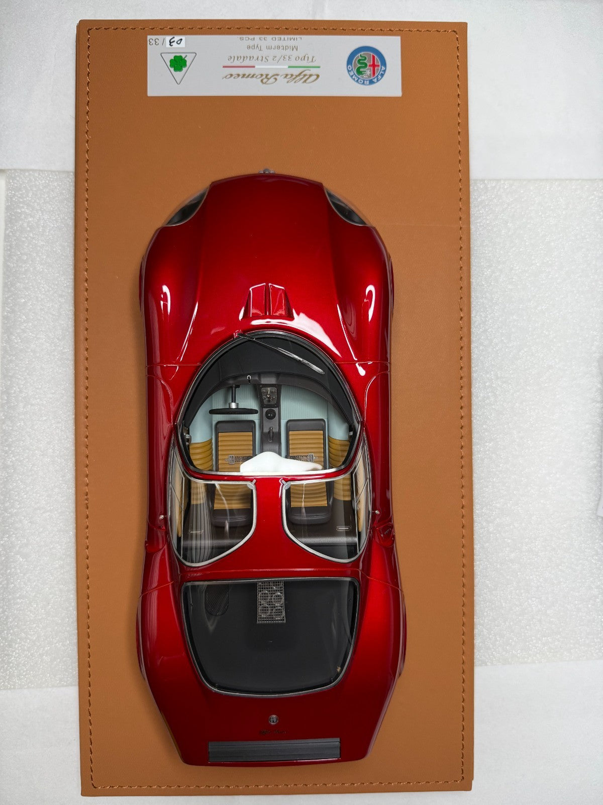 DMH 1/18 Alfa Romeo Tipo 33/2 Stradale Rosso F1 2007 Limited to 33pcs US Seller