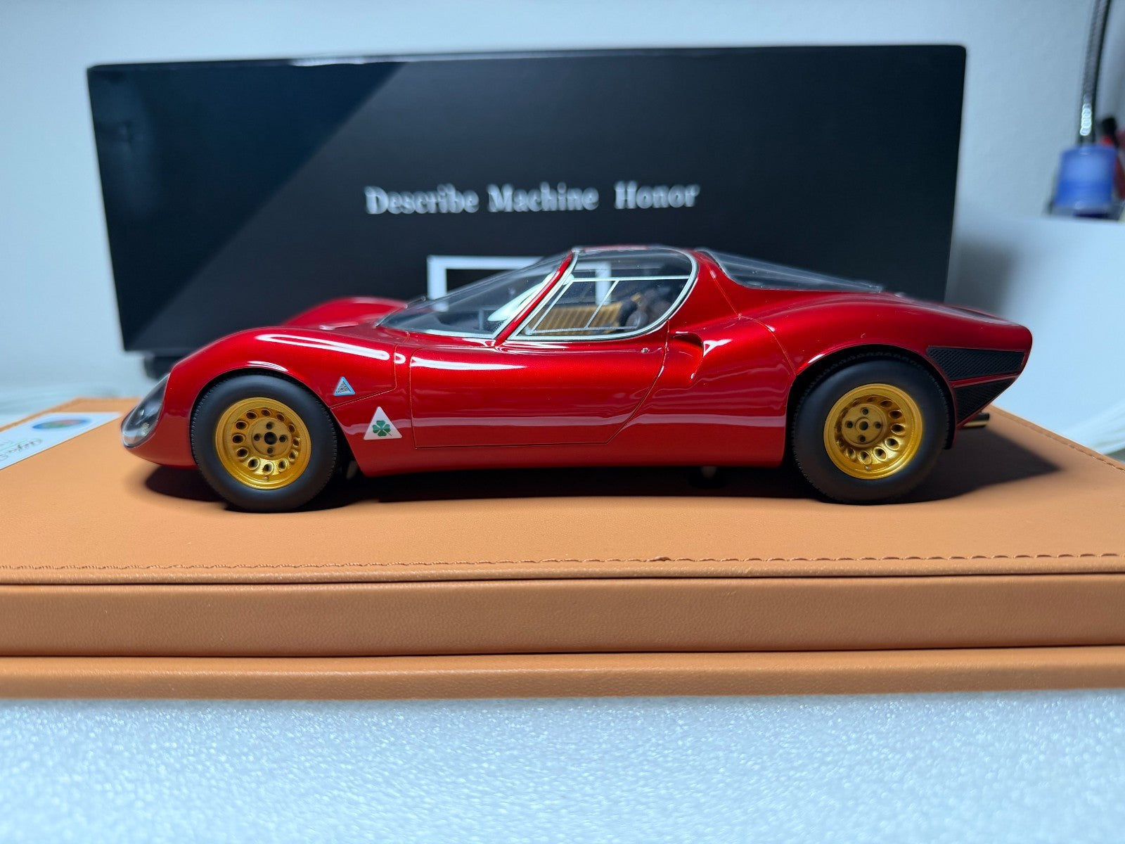 DMH 1/18 Alfa Romeo Tipo 33/2 Stradale Rosso F1 2007 Limited to 33pcs US Seller