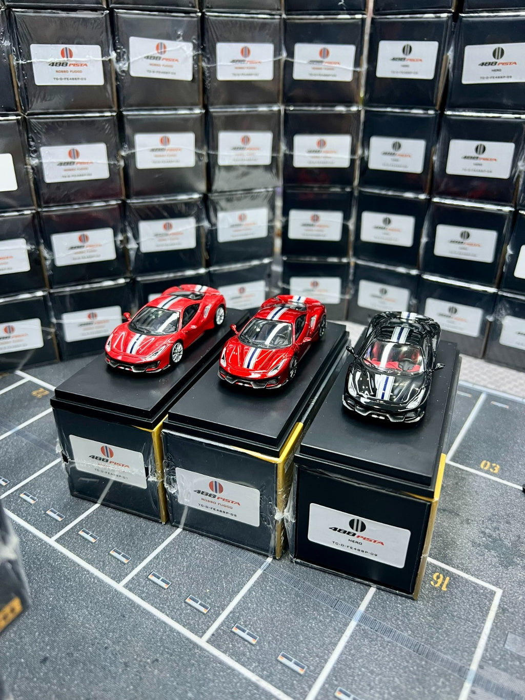 Fuelme TOC 1/64 Ferrari 488 Pista(Viola/Blu/Silver/White) Diecast US Seller