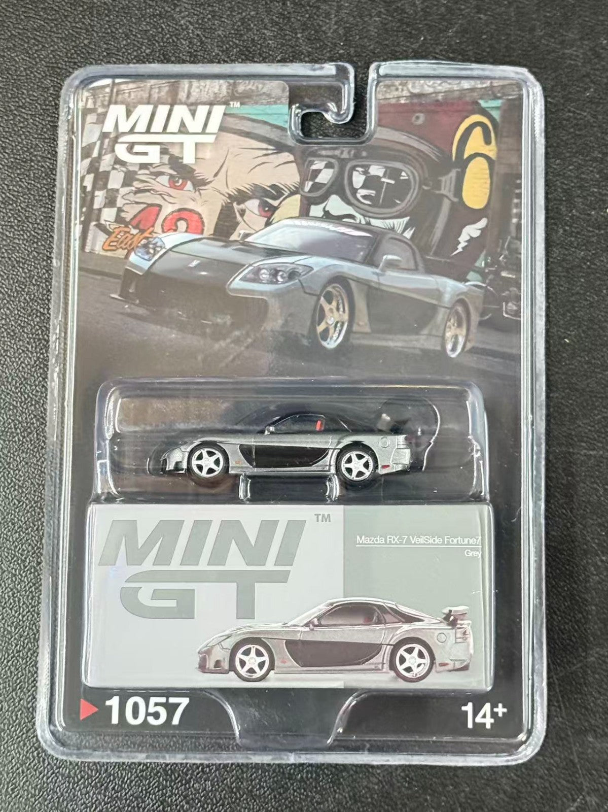 Mini GT 1/64 Mazda RX-7 VeilSide Fortune Grey #1057 IN STOCK
