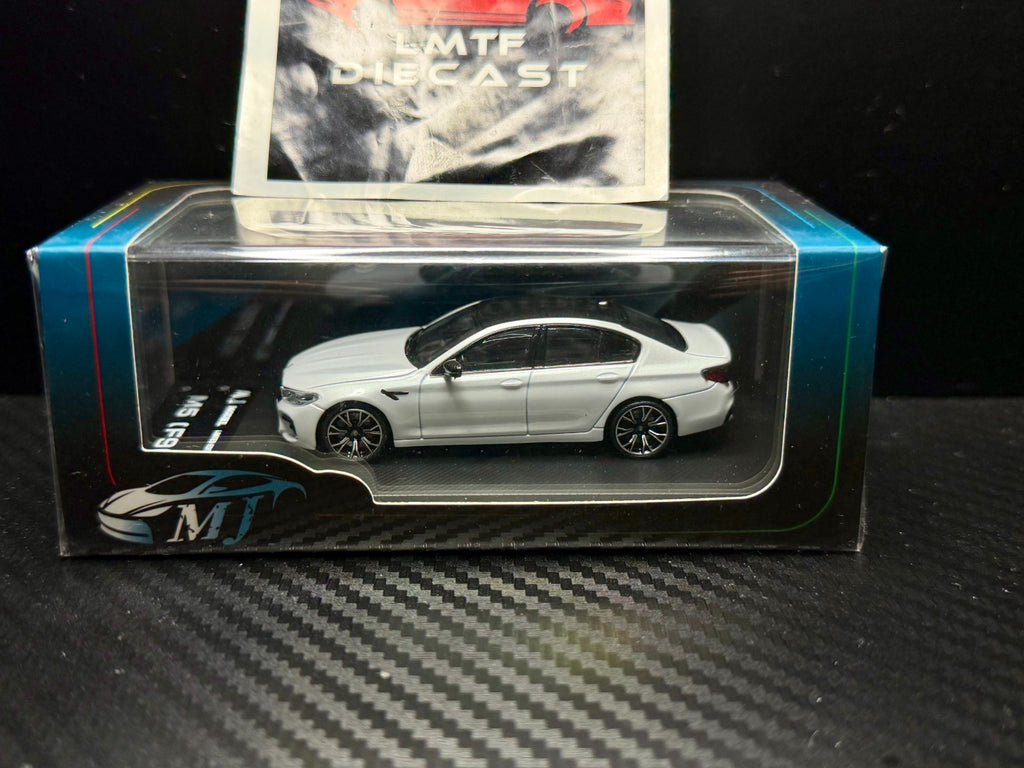 MJ Model 1/64 BMW M5 Comp F90(White/Silver/Black) Diecast Model US Seller