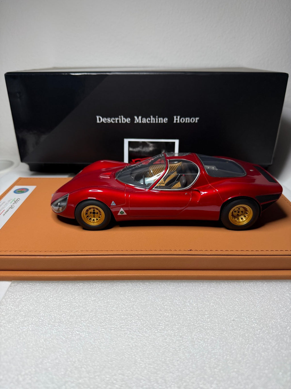 DMH 1/18 Alfa Romeo Tipo 33/2 Stradale Rosso F1 2007 Limited to 33pcs US Seller