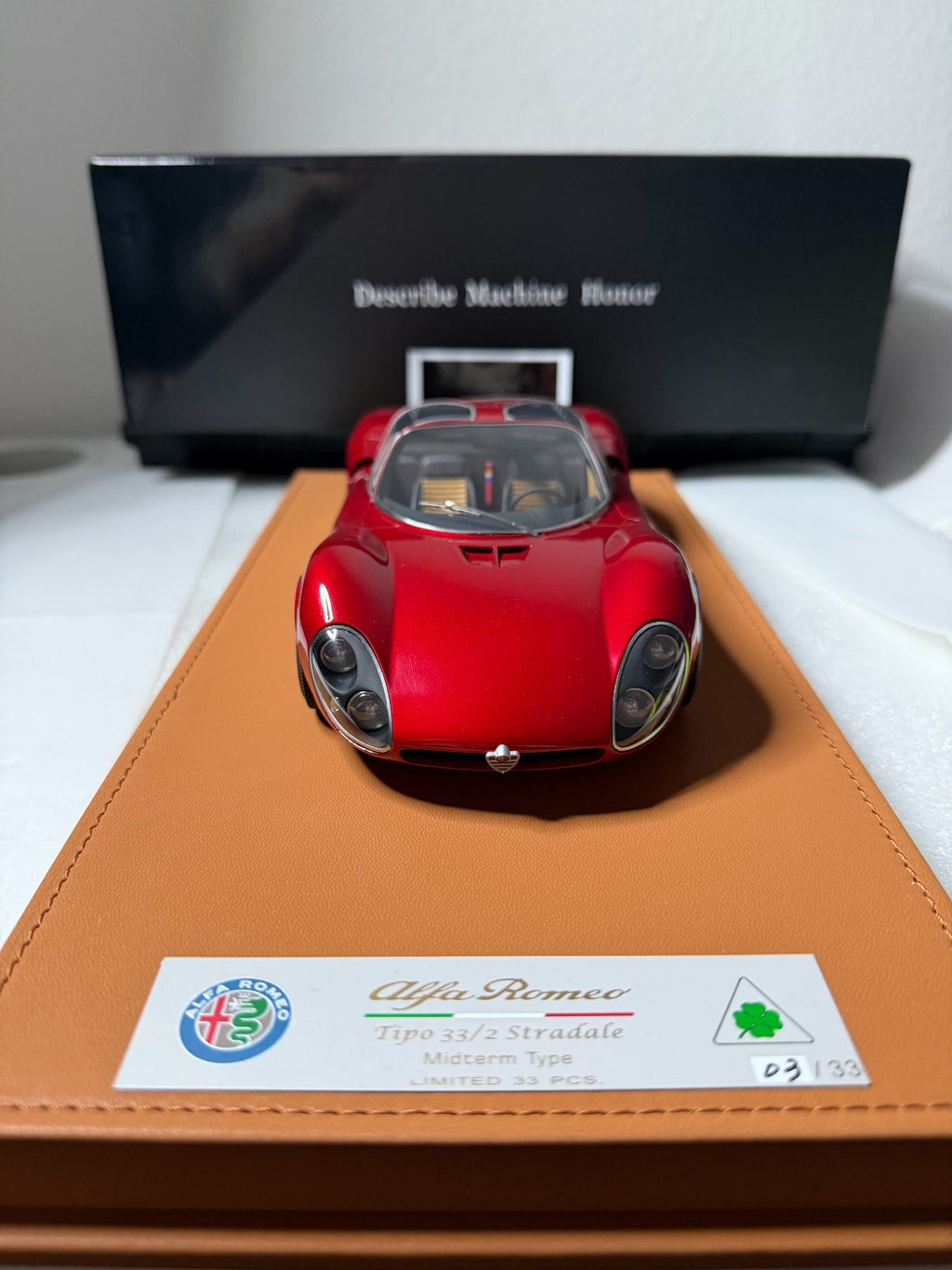DMH 1/18 Alfa Romeo Tipo 33/2 Stradale Rosso F1 2007 Limited to 33pcs US Seller