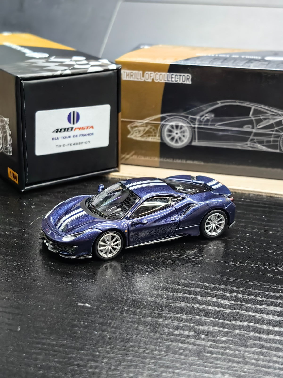 Fuelme TOC 1/64 Ferrari 488 Pista(Viola/Blu/Silver/White) Diecast US Seller