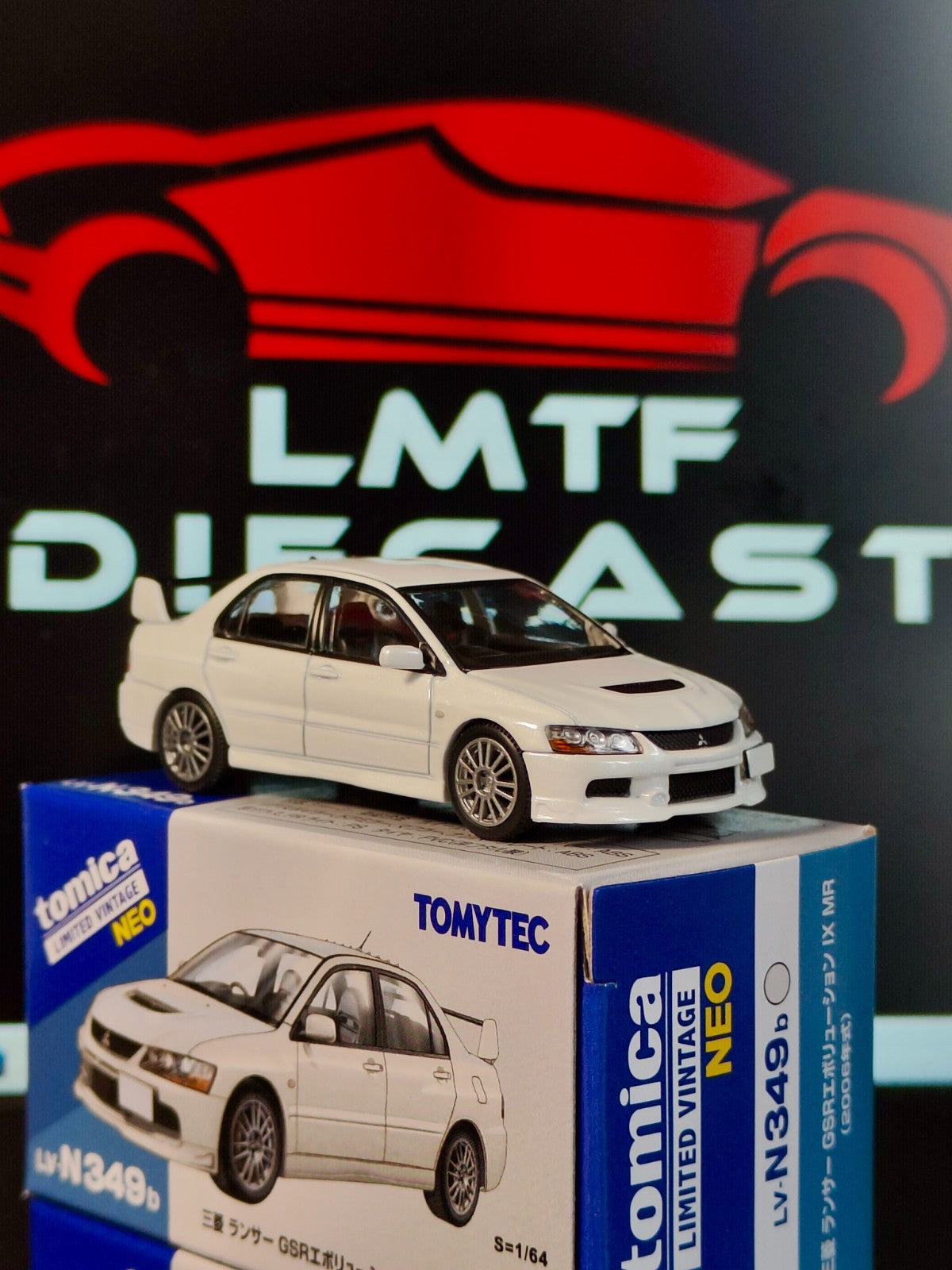 Tomica Limited Vintage 1/64 Mitsubishi Lancer Evolution 9(Grey/White) US Seller