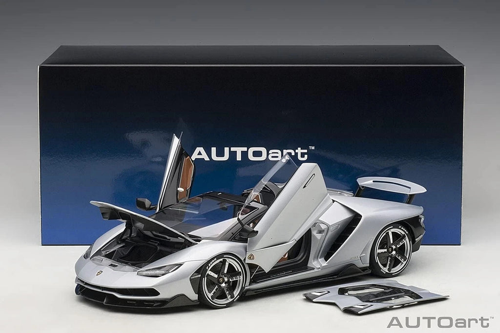 AUTOart 1/18 Lamborghini Centenario Roadster Matte Silver 13671 US Seller