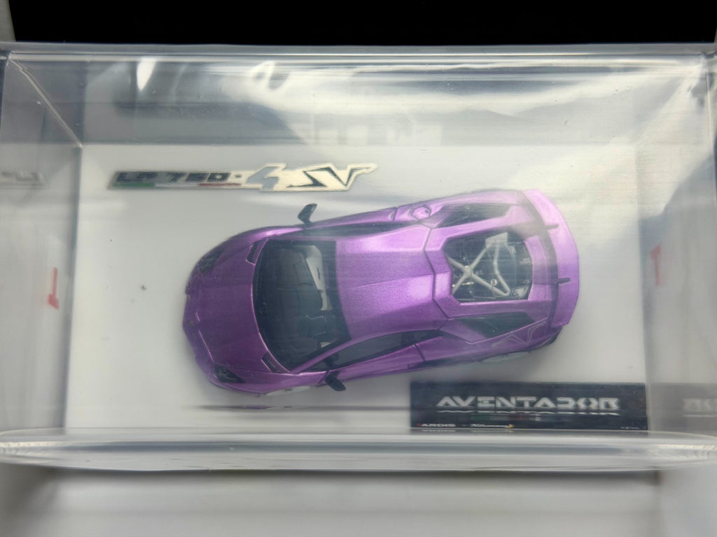 Tradis 1/64 Lamborghini Aventador SV Viola 30th Dealer Exclusive Limited 99pcs