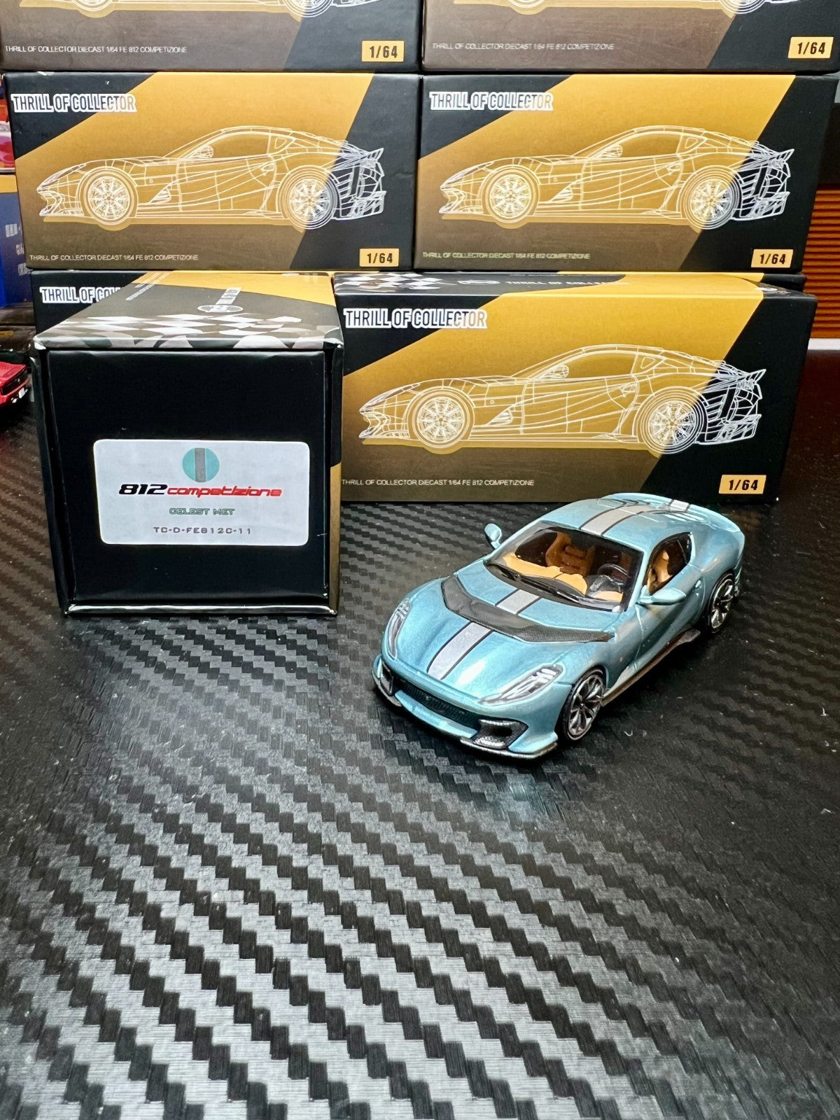 Fuelme TOC 1/64 Ferrari 812C Diecast Model (Blue #112/Blue/Red) US Seller