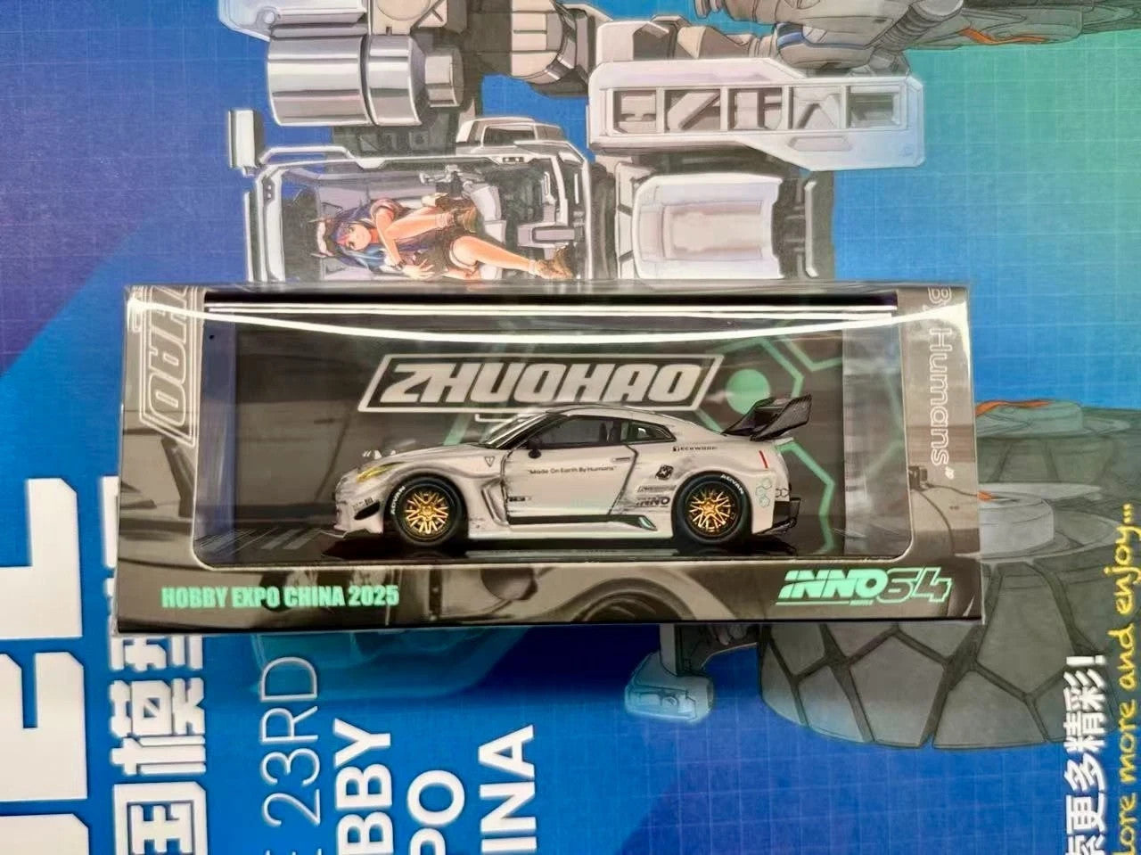 Inno64 1/64 Nissan GT-R Libertywalk Matt Grey Hobby Expo China Exclusive Model