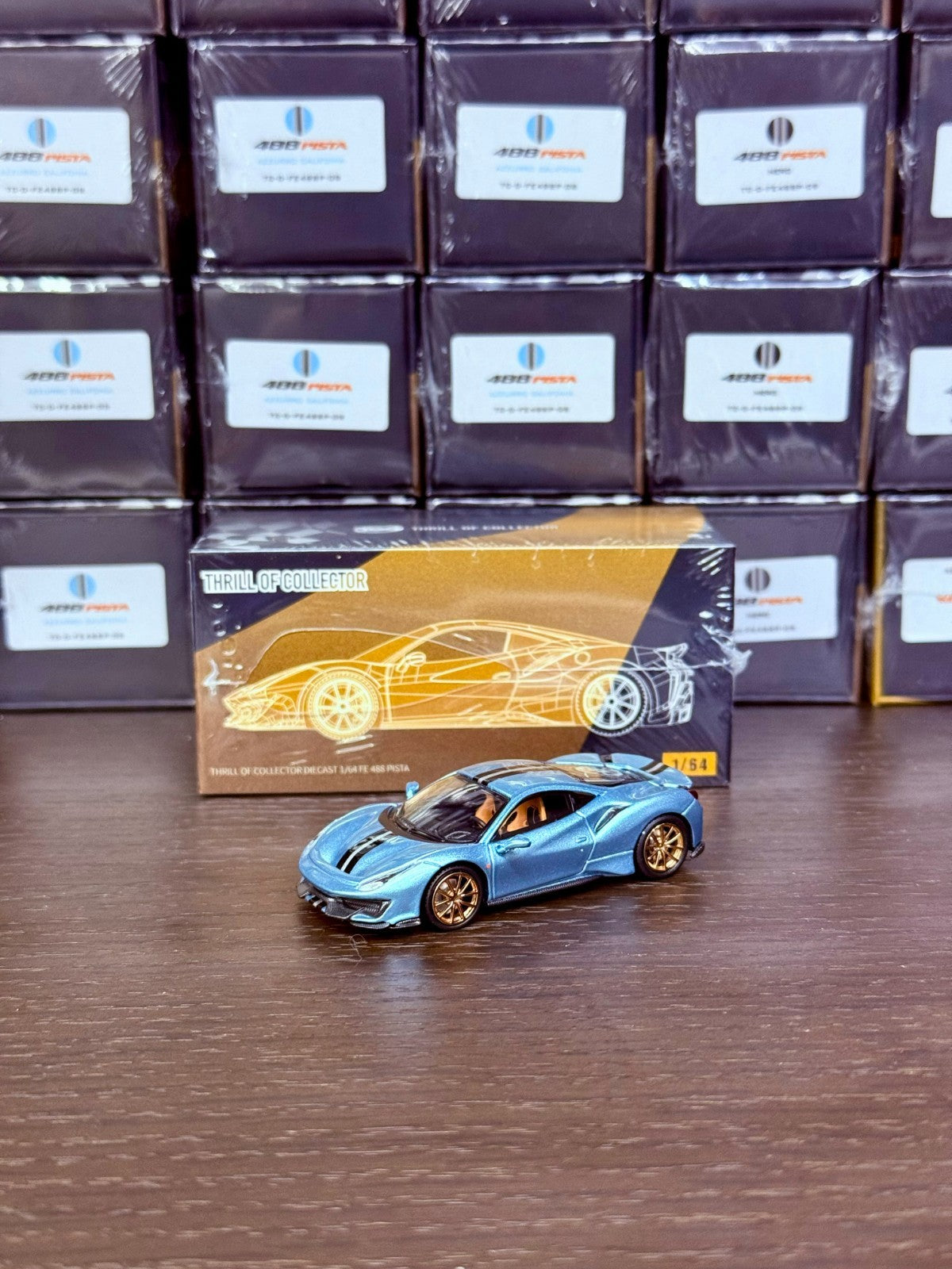 Fuelme TOC 1/64 Ferrari 488 Pista(Viola/Blu/Silver/White) Diecast US Seller