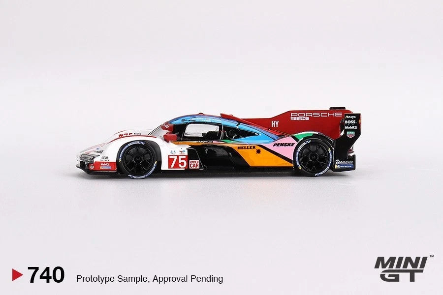 Mini GT 1:64 Porsche 963 #75 Penske 2023 24H Le Mans Petersen Exclusive #740