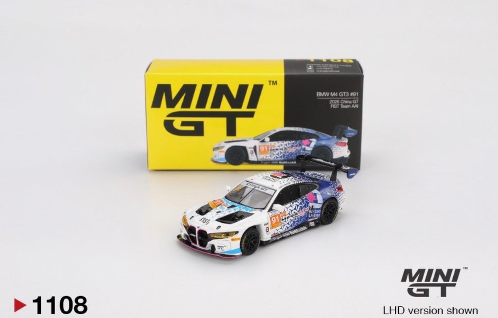 MINI GT 1/64 BMW M4 GT3 #91 FIST Team AAI 2025 China GT Exclusive US Seller