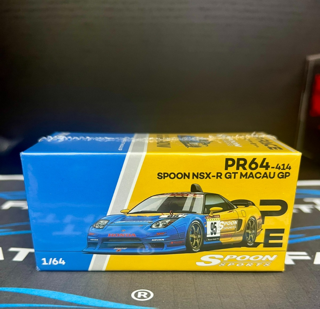 Pop Race 1/64 Honda NSX-R GT Spoon Macau GP Tokyo Auto Salon 2025 Hong Kong