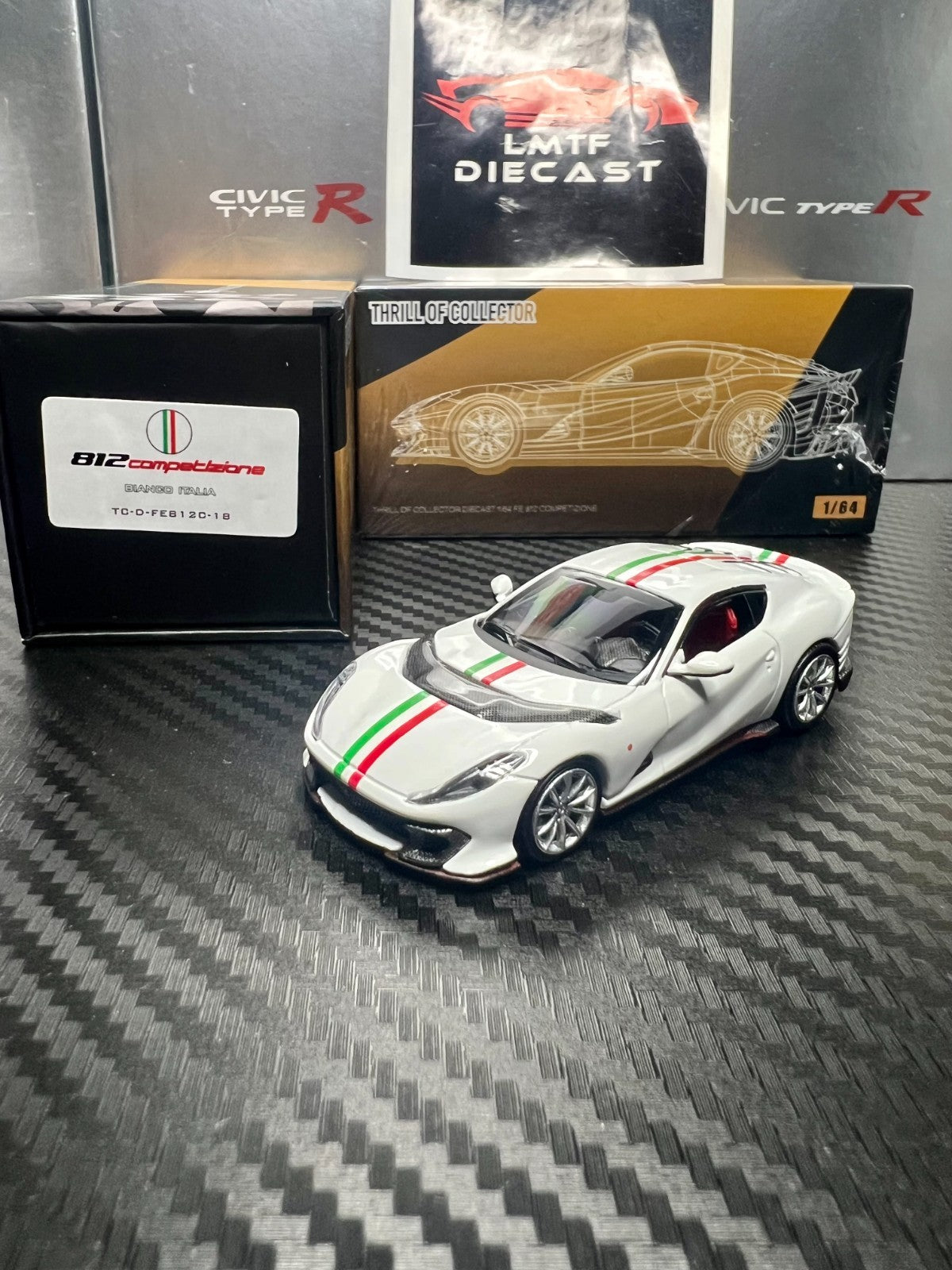 Fuelme TOC 1/64 Ferrari 812C Diecast Model (Blue #112/Blue/Red) US Seller