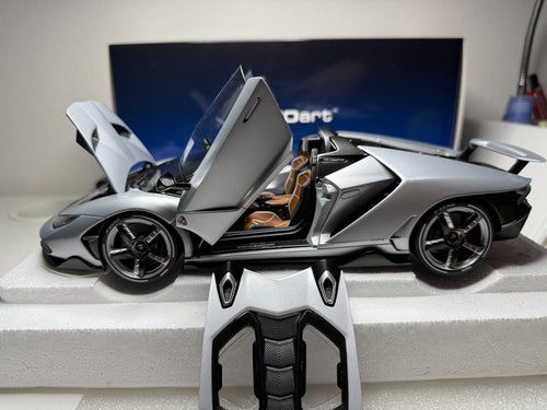 AUTOart 1/18 Lamborghini Centenario Roadster Matte Silver 13671 US Seller