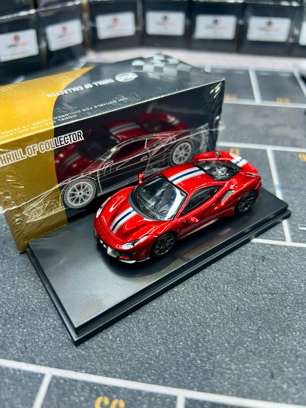 Fuelme TOC 1/64 Ferrari 488 Pista(Viola/Blu/Silver/White) Diecast US Seller