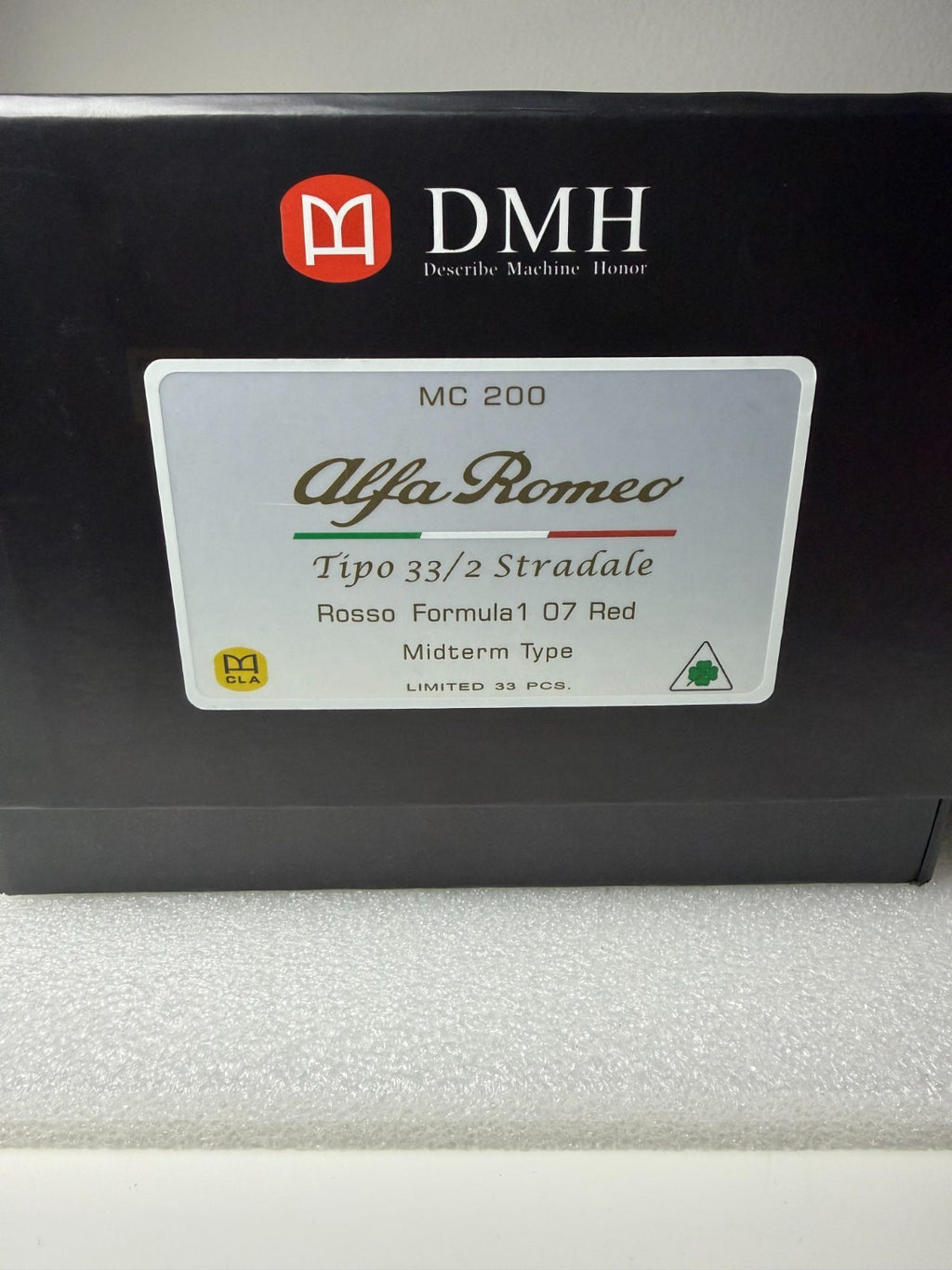 DMH 1/18 Alfa Romeo Tipo 33/2 Stradale Rosso F1 2007 Limited to 33pcs US Seller