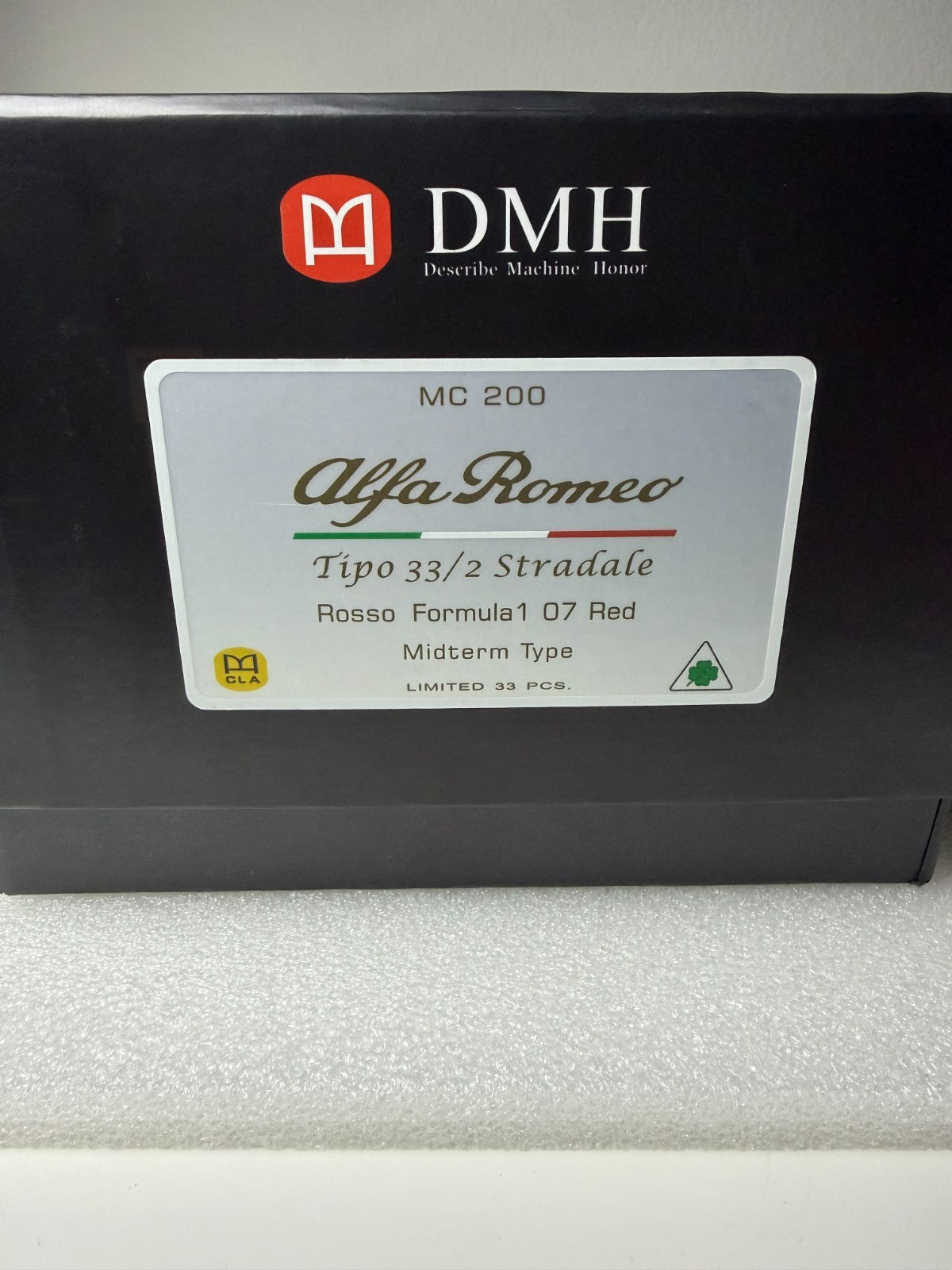 DMH 1/18 Alfa Romeo Tipo 33/2 Stradale Rosso F1 2007 Limited to 33pcs US Seller