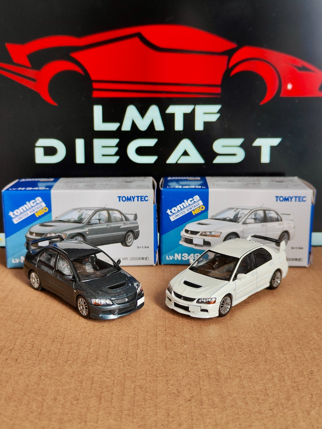 Tomica Limited Vintage 1/64 Mitsubishi Lancer Evolution 9(Grey/White) US Seller