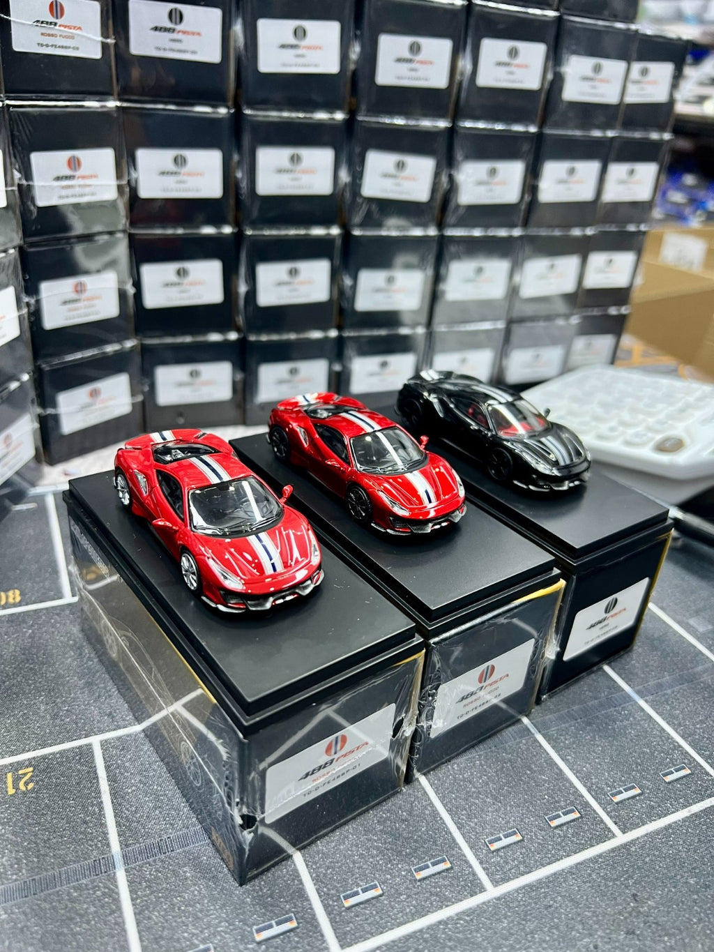 Fuelme TOC 1/64 Ferrari 488 Pista(Viola/Blu/Silver/White) Diecast US Seller