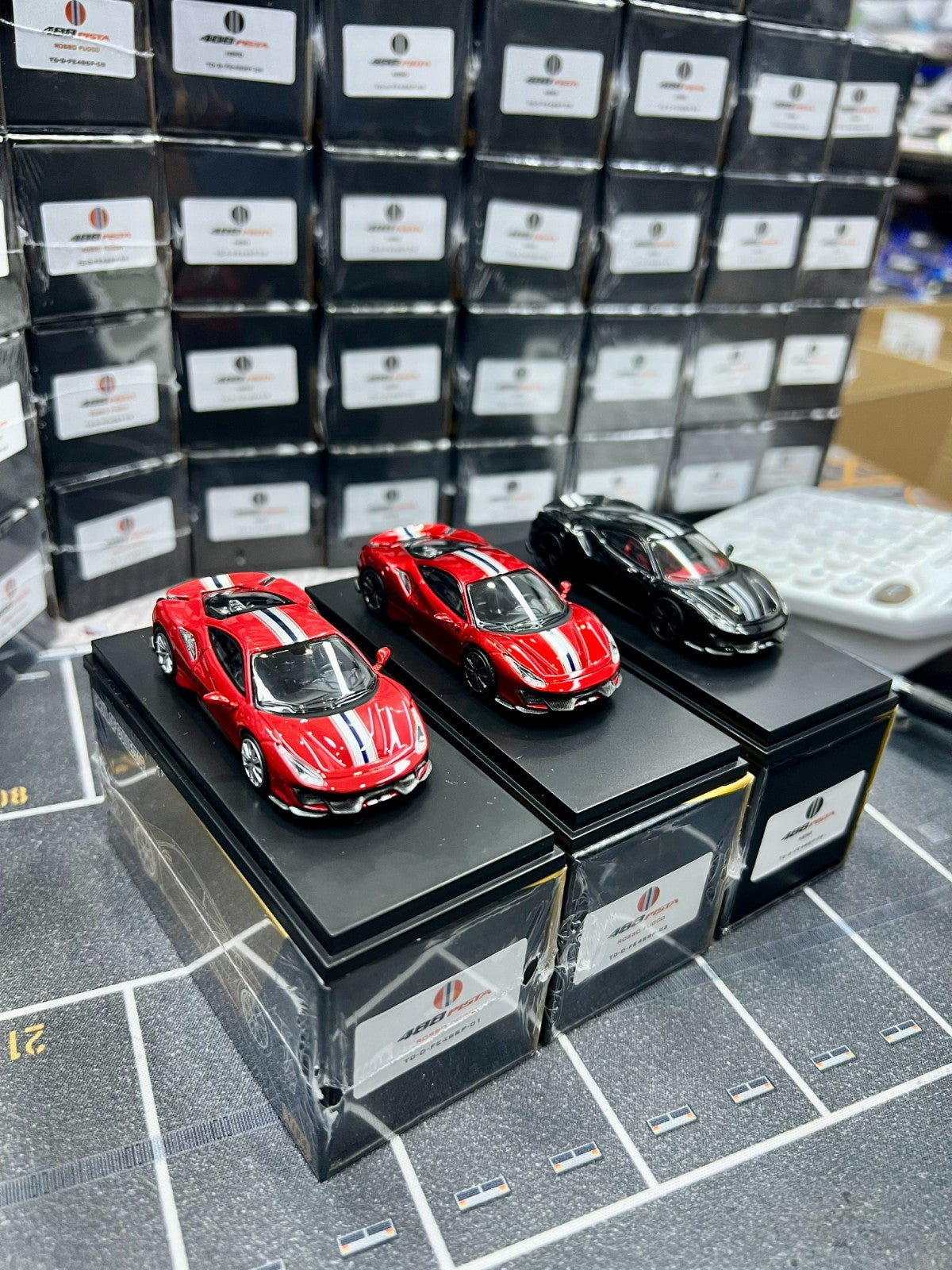 Fuelme TOC 1/64 Ferrari 488 Pista(Viola/Blu/Silver/White) Diecast US Seller