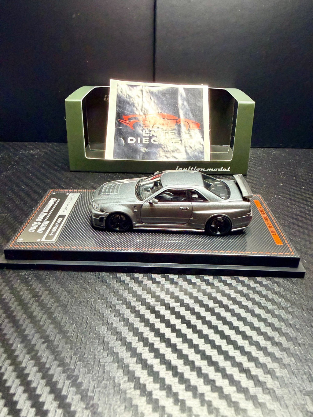 Ignition Model 1/64  Nissan Skyline GT-R Nismo R34 - Omori Factory CRS  IG3881