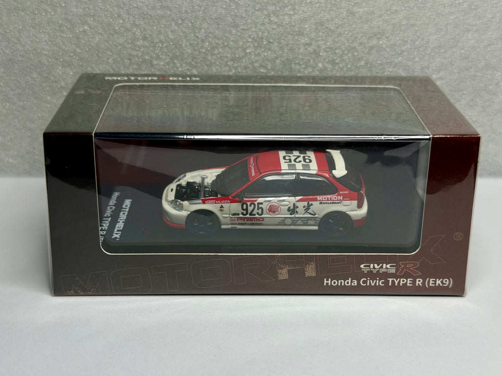 Motorhelix 1:64 Honda Civic Type R(EK9) Idemitsu Motion Red