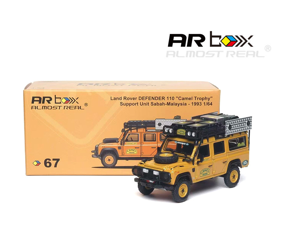 Almost Real 1:64 ARbox Land Rover DEFENDER 110 “Camel Trophy” Support Unit Sabah-Malaysia 1993