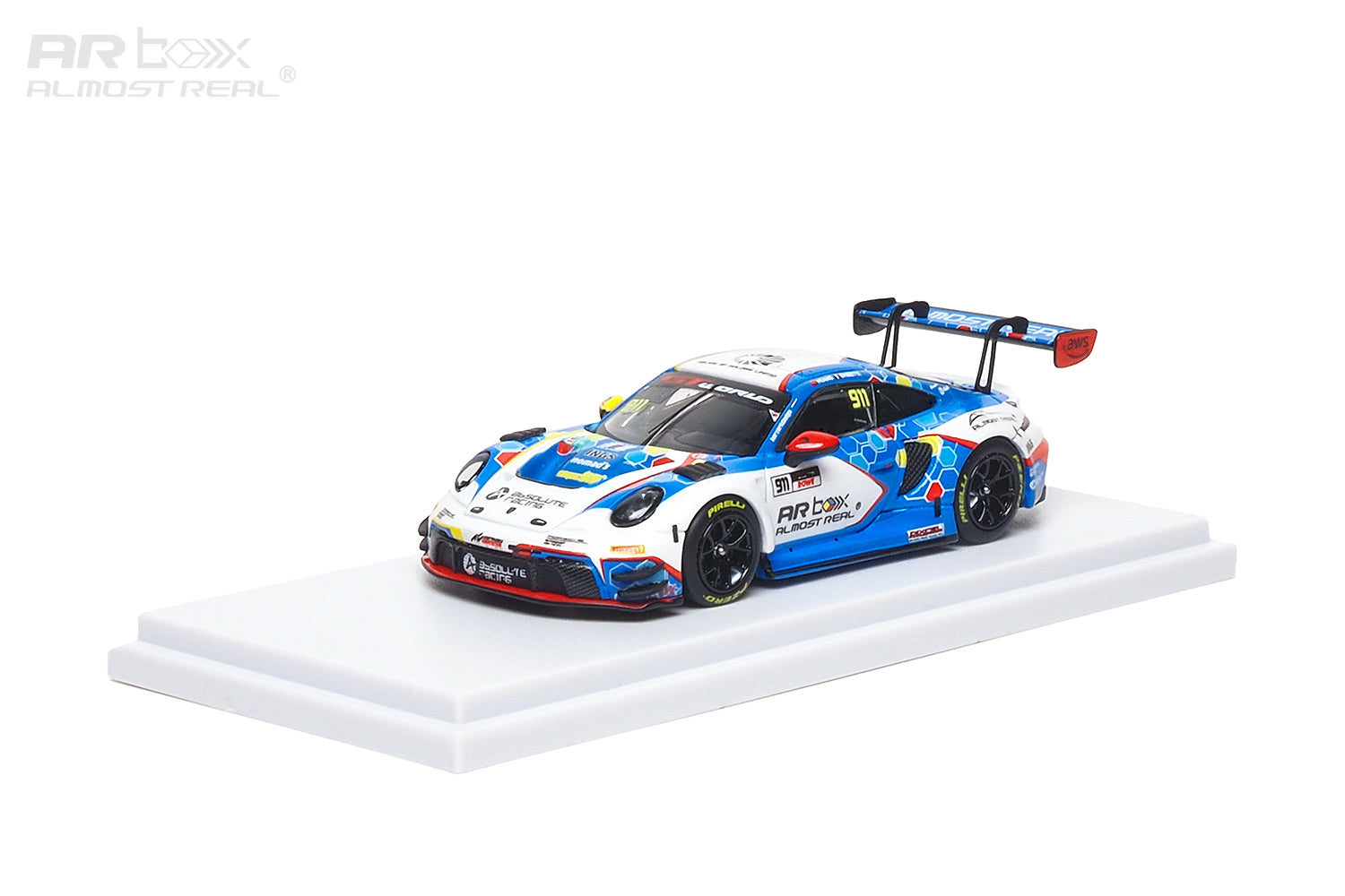 (Preorder)Almost Real 1/64 Porsche 911 GT3 R - 2026 GT World Challenge Asia Sepang #911 Presentation Car
