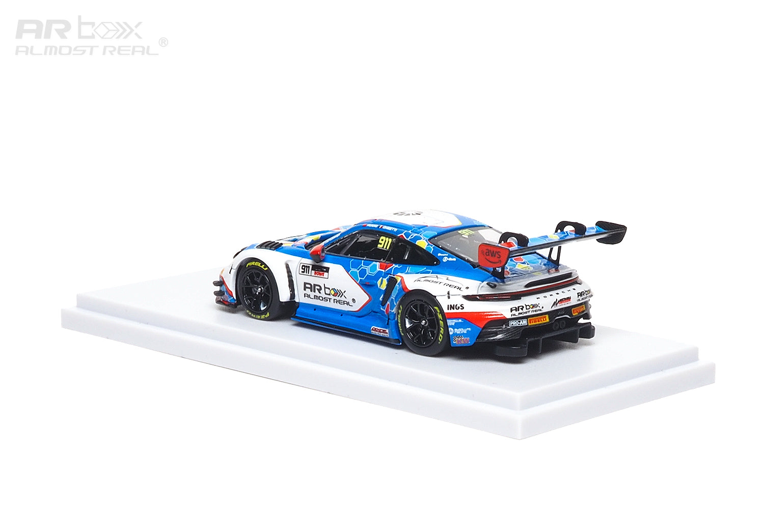 (Preorder)Almost Real 1/64 Porsche 911 GT3 R - 2026 GT World Challenge Asia Sepang #911 Presentation Car