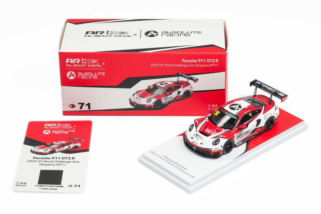 (Preorder) Almost Real 1:64 Porsche 911 GT3 R 2025 GT World Challenge Asia Okayama #911