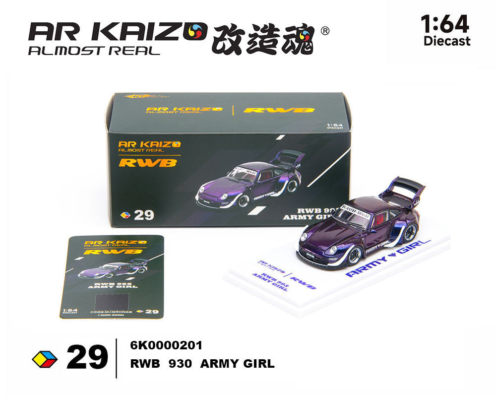 【予約商品】Almost Real 1/64 KAIZO RWB 993 Army Girl Special Edition – キャンディパープル