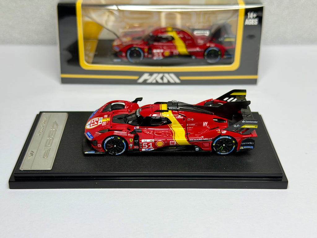 HKM 1:64 Fe 499P Le Mans(#51/#50/83)Open Hood Diecast